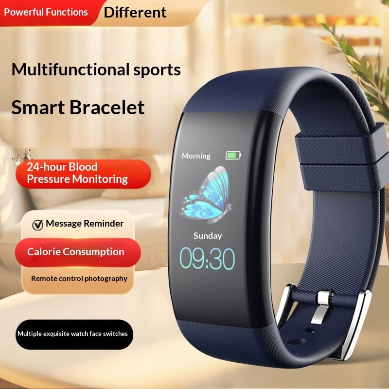 Unlock Your Fitness Potential with the Smart Multifunctional Fitness Pedometer Alarm Clock Bluetooth Watch
