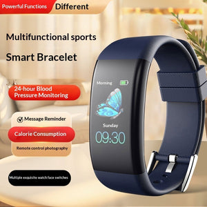 Unlock Your Fitness Potential with the Smart Multifunctional Fitness Pedometer Alarm Clock Bluetooth Watch